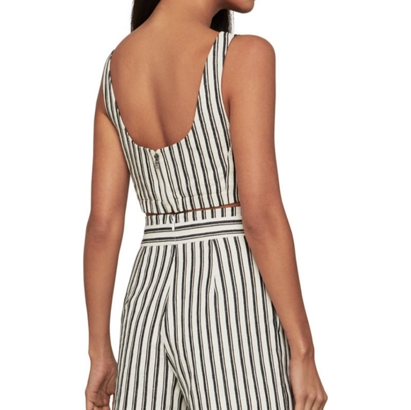 BCBGMAXAZRIA Striped Crop Top NWOT - Picture 3 of 13